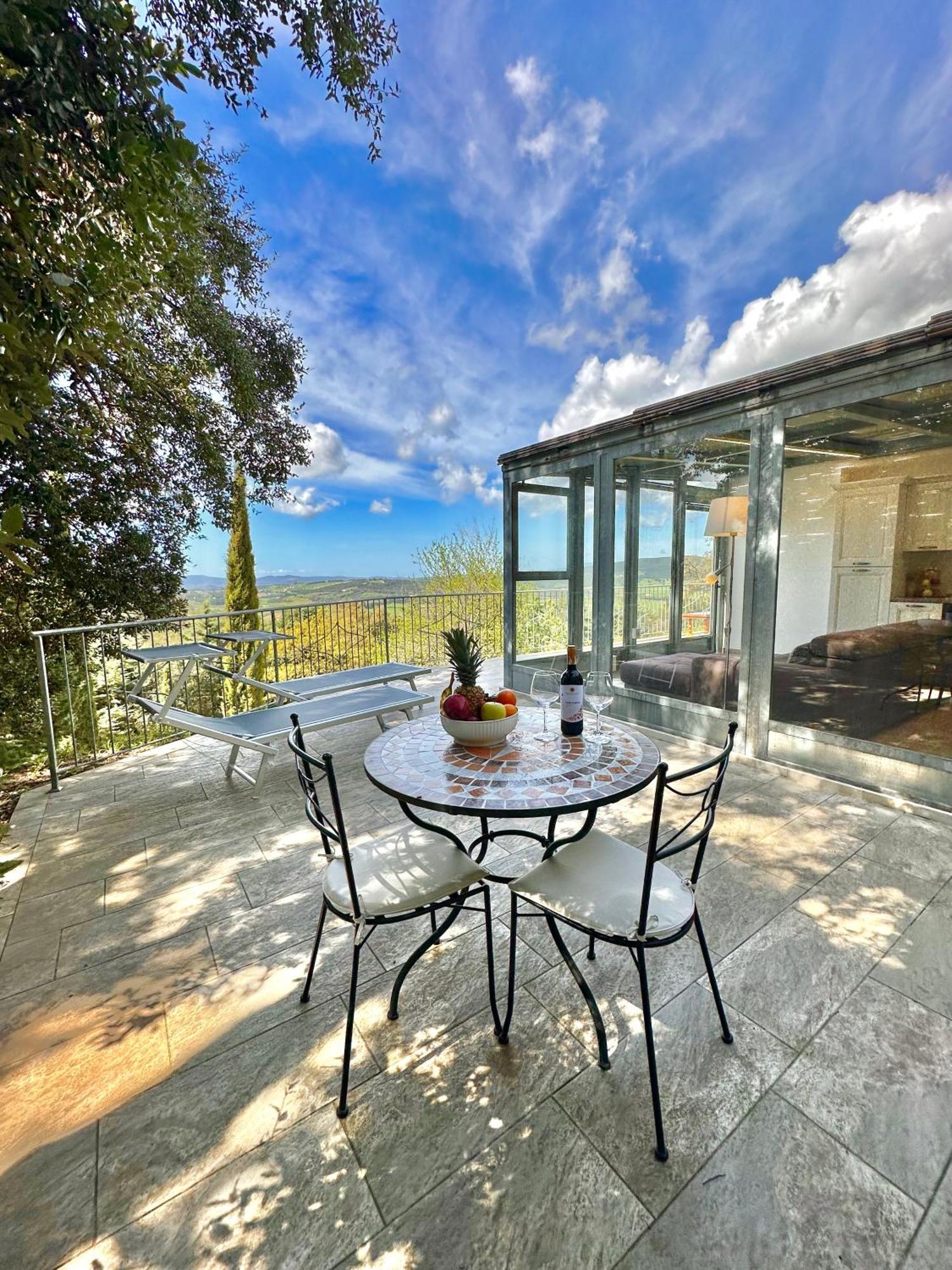 Panorama-Ferien-Toscana Your Cozy And Fully Equipped Vacation Home Massa Marittima Bagian luar foto