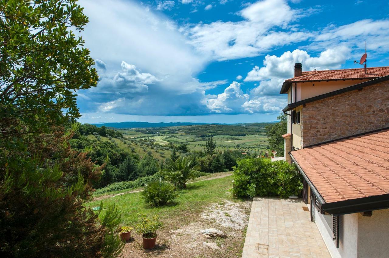Panorama-Ferien-Toscana Your Cozy And Fully Equipped Vacation Home Massa Marittima Bagian luar foto